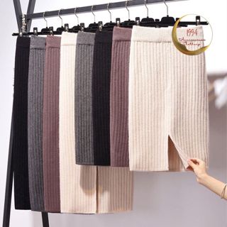  Chân váy len nữ len dệt kim ôm eo bó dáng cực kì sexy nóng bỏng mang phòng cách xứ Hàn  Dệt kim Quảng Châu . 