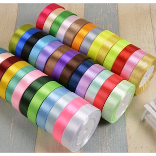 Ruy băng lụa 2cm cuộn 22m làm hoa, nơ, gói quà