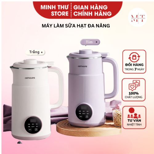 Máy Làm Sữa Hạt Đa Năng Công Suất Lớn, Dung Tích 800ml, Làm Sữa Đậu Nành Xay Sinh Tố, Hẹn Giờ Thông Minh 2023