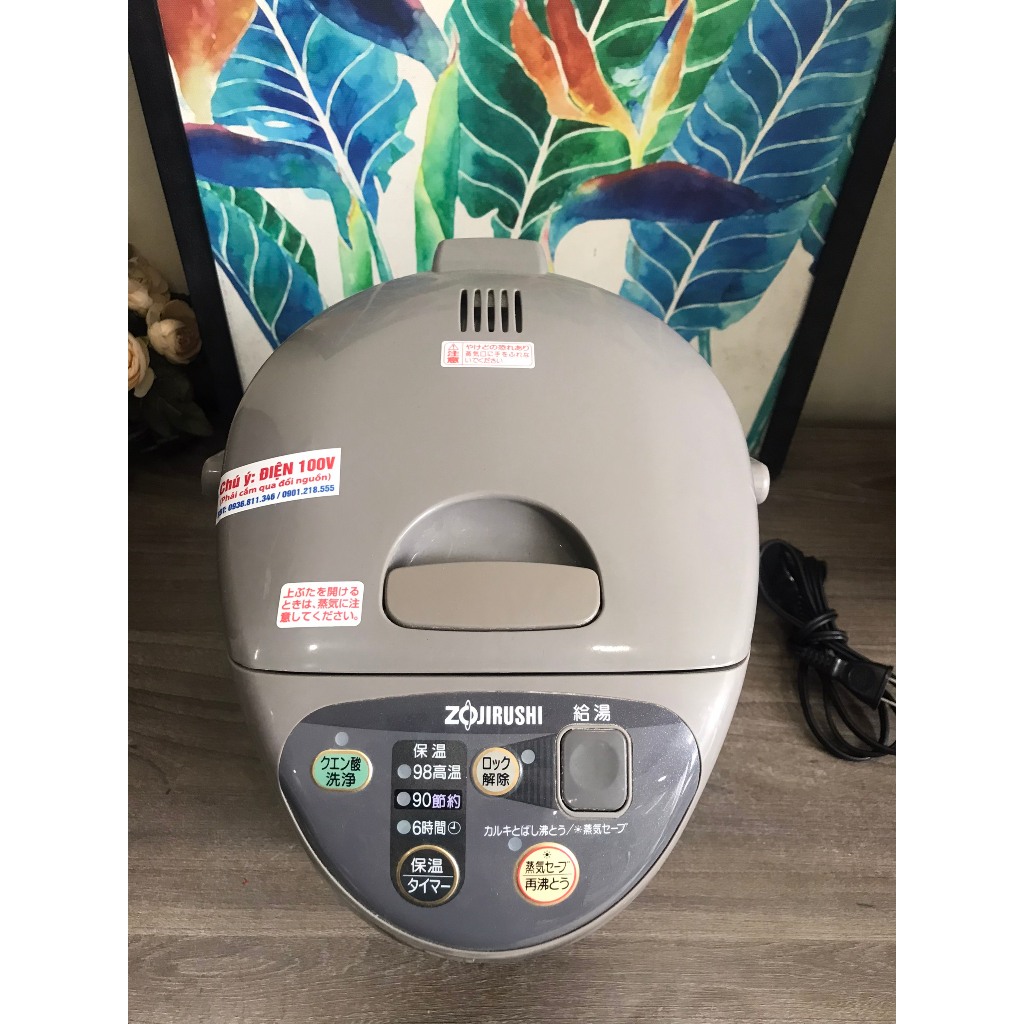 Bình thủy Nhật Zojirushi 3.0l lòng siêu đẹp mịn, siêu tiết kiệm điện