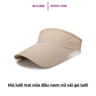 Mũ lưỡi trai nửa đầu nam nữ vải gó lưới - phù hợp sử dụng khi chơi thể thao ngoài trời hoặc du lịch, tập Gym - khóa dán