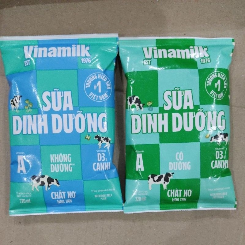 Sữa tươi vinamilk bịch 220ml
