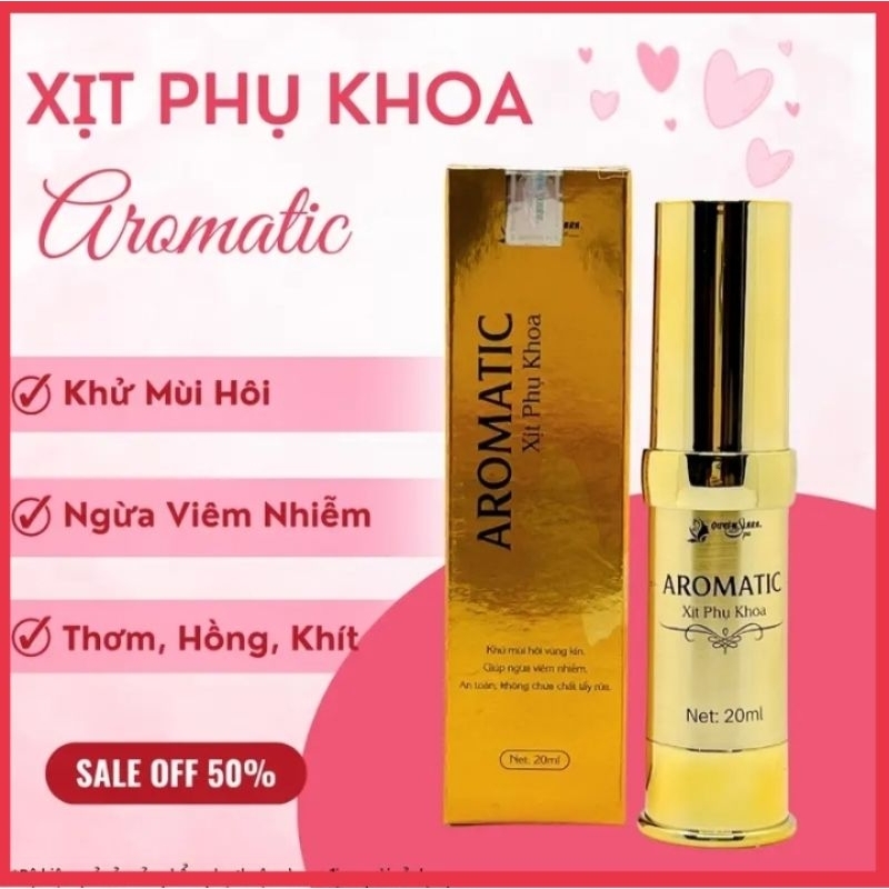 Xịt thơm phụ khoa ngừa viêm nhiễm AROMATIC Quyên lara [ chính hãng]