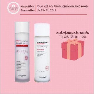 Nước thần Angel's Liquid Tone up Whitening Program Glutathione + Niacinamide treatment Essence 150ml