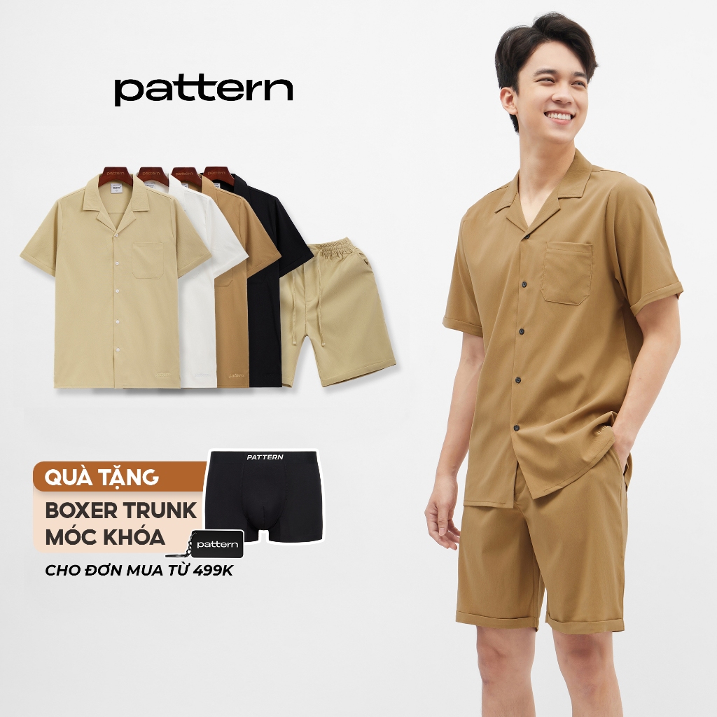 Bộ sơ mi đũi nhăn PATTERN PB007