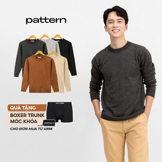 Áo len nam pattern 5 màu trơn pa012