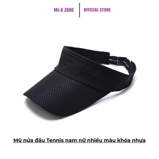 Mũ nửa đầu Tennis nam nữ nhiều màu khóa nhựa phù hợp cho tập gym, chạy bộ, chơi thể thao ngoài trời, mùa hè