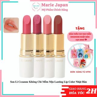 Son Lì Cezanne Không Chì Mềm Mịn Lasting Lip Color Nhật Bản