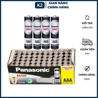 Pin aaa 3a panasonic 1,5v đũa đen r03nt/2s chính hãng hộp 60 viên