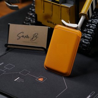 Ví Da Hít Từ Tính Có Logo Đựng Thẻ ATM Có Hiệu Ứng Khi Gắn cho iPhone 12/13/14/15/16/17 Series
