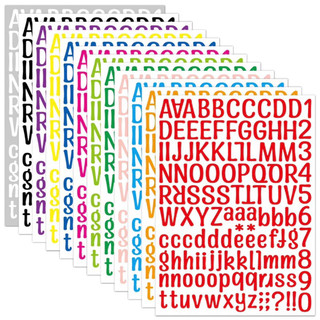 Sticker chữ dán khổ a4 làm sổ scrapbook