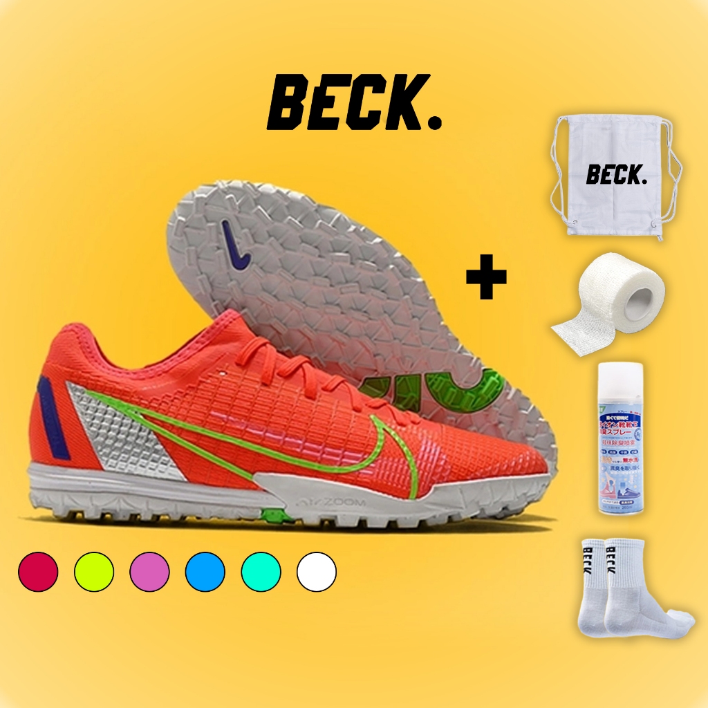 Giày Bóng Đá Mercurial Vapor 14 Pro SOCCER BECK, Đế Đinh TF, Bám Sân, Các Phối Màu Sắc, Sân Cỏ Nhân Tạo