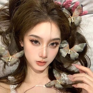 Kẹp Tóc Bướm Mỏ Vịt Đính Ngọc Trai