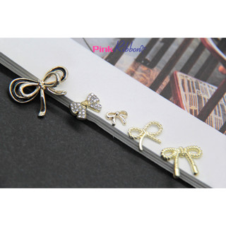 Charm hình nơ mạ kim các mẫu làm phụ kiện tóc, phụ kiện may mặc, phụ kiện thời trang