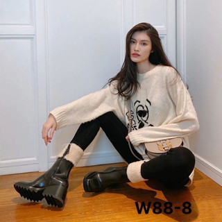 [HÀNG SẴN] Bốt cổ lông da lì cực xinh cao 5cm