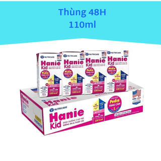 Thùng sữa bột pha sẵn nước Nutricare Hanie Kid 110ml mẫu mới
