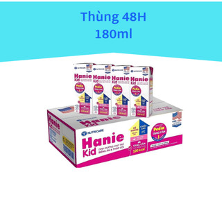 Thùng 48 hộp sữa nước hanie kid 180ml.