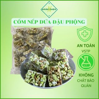 Cốm nếp dứa đậu phộng-túi 500gr