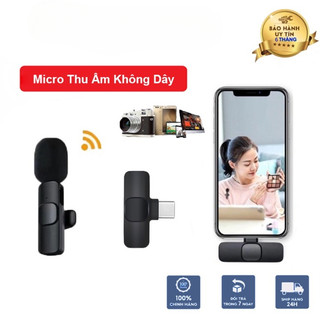 Micro Thu Âm Không Dây K9, Khử Tiếng Ồn, Nhỏ Gọn, Cài Áo livetream ghi âm phát trực tiếp quay video