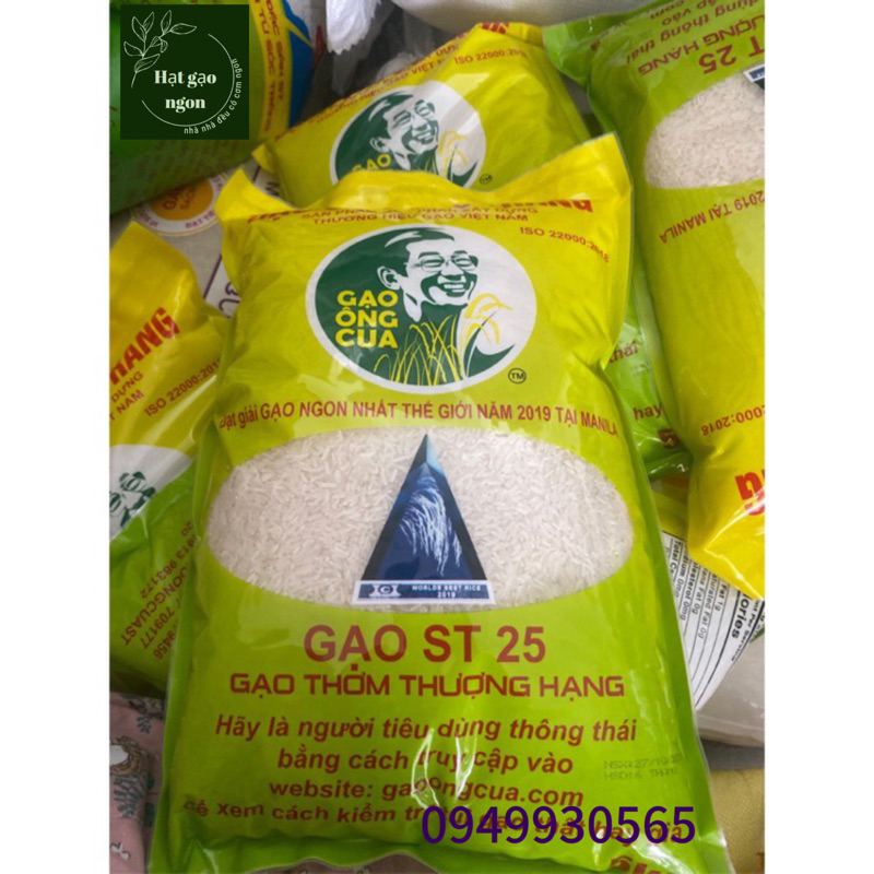 Gạo thơm ST25-Túi 5kg-Hàng mới, cơm dẻo ngon, ship nhanh toàn quốc, có ship hỏa tốc | BigBuy360 - bigbuy360.vn