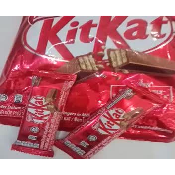Bánh socola Kitkat Nestle' 17g  (trời nóng bạn vui lòng bỏ ngăn mát tủ lạnh trước khi dùng)