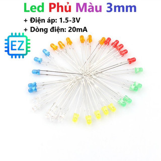 10 bóng led phi 3 (3mm) nhiều màu 1,5-3,7V