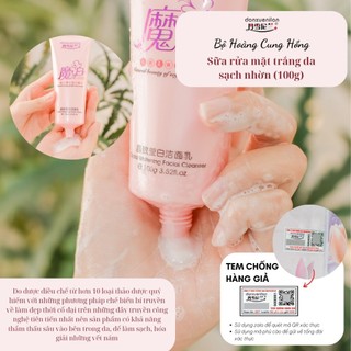 Sữa Rửa Mặt Hoàng Cung Hồng Chính Hãng Danxuenilan - Trắng Da Sạch Nhờn