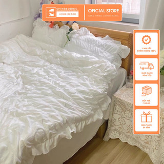 shinbedding_Set Bộ Vỏ Đũi Nhăn Mềm Mát Hàn Quốc ( Nhiều Màu Sắc)