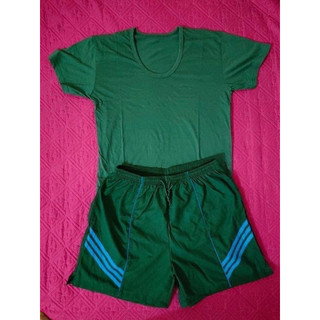 Bộ quần đùi áo lót Xanh trắng chất cotton - Hàng chuẩn loại 1 cao cấp