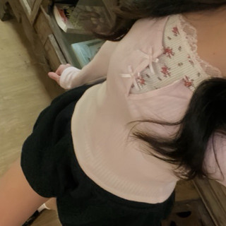 (pre-order) “𝐁𝐀𝐑𝐁𝐈𝐄 𝐓𝐎𝐏” áo tay dài phong cách retro xinh nhẹ nhàng (ảnh thật shop chụp)