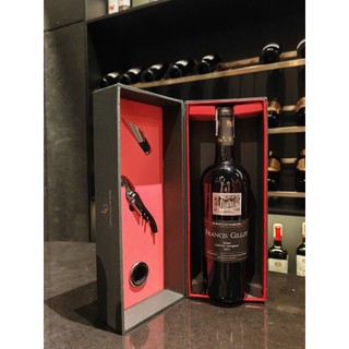 Set quà tặng 1 chai vang Pháp Francis Gillot Syrah - Hộp phụ kiện