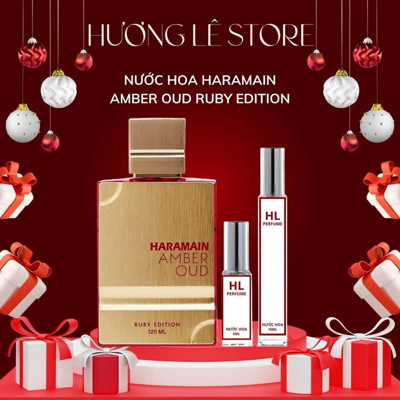 Nước Hoa Haramain Amber Oud Ruby Edition edp 5ml-10ml