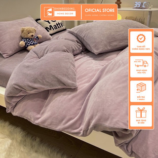 Set bộ vỏ nỉ nhung sữa mềm mịn cho mùa đông ấm áp _ shinbedding