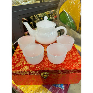 BỘ ẤM TRÀ NGỌC BÍCH GỒM 4 CHÉN