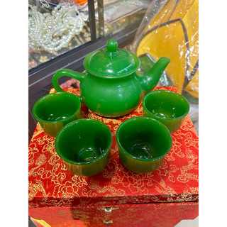 BỘ ẤM TRÀ NGỌC BÍCH GỒM 4 CHÉN
