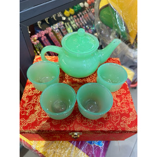 BỘ ẤM TRÀ NGỌC BÍCH GỒM 4 CHÉN