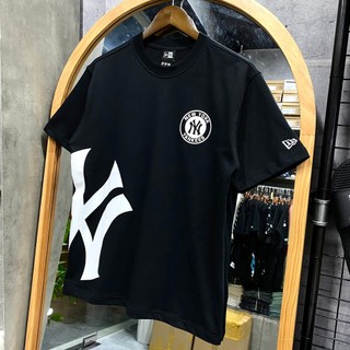 NEW ERA TEE -  NY SƯỜN XÉO ĐEN ( AUTH )