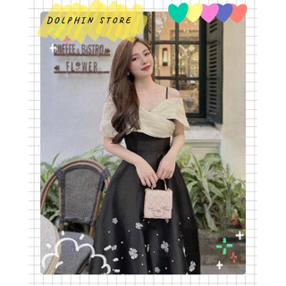 BIGSIZE Đầm đi tiệc bigsize - Đầm trễ vai bigsize - Đầm kem bigsize - Đầm hồng bigsize
