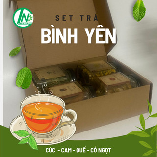 Set trà bình an - cúc chi + cam sấy + cỏ ngọt + quế chi