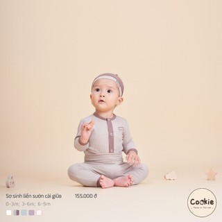 [Cookie 2022] Bộ sơ sinh cài thẳng cạp bo (không bao gồm phụ kiện)