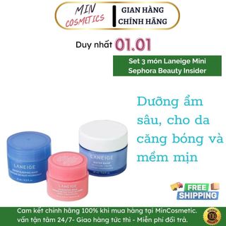 Set 3 món Laneige Mini Sephora Beauty Insider hàn quốc