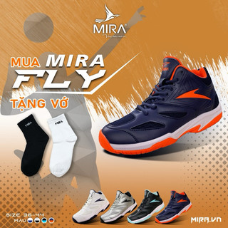 Giày bóng chuyền mira fly công nghệ cải tiến ,thiết kế đẳng cấp, Tặng tất dệt kim!