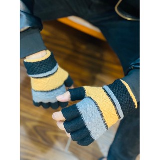 GĂNG TAY LEN HỞ NGÓN lao động cầm nắm vẫn giữ ấm che nắng được bàn tay