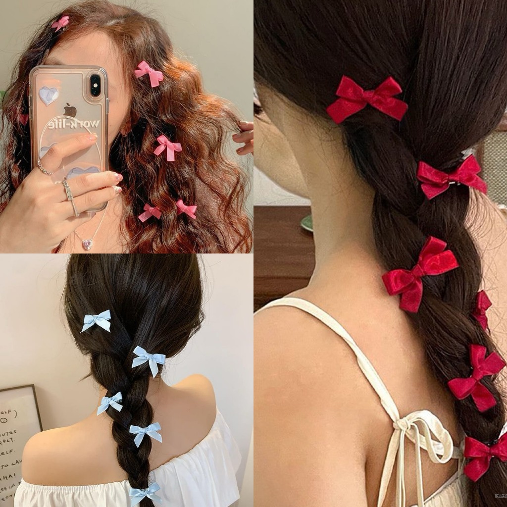 Combo kẹp tóc nơ nhỏ lolita dễ thương