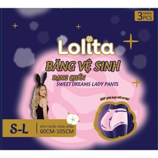Băng vệ sinh dạng quần FREESHIP Lolita S-M 3miếng