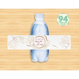 Tem dán chai nước đám cưới, đám hỏi [TM1]