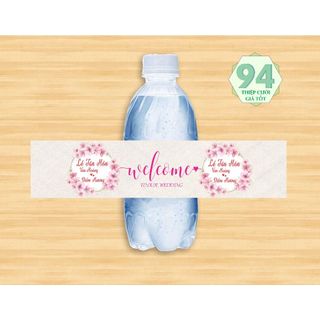 Tem dán chai nước đám cưới, đám hỏi [TM1]
