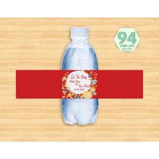 Tem dán chai nước đám cưới, đám hỏi [TM1]