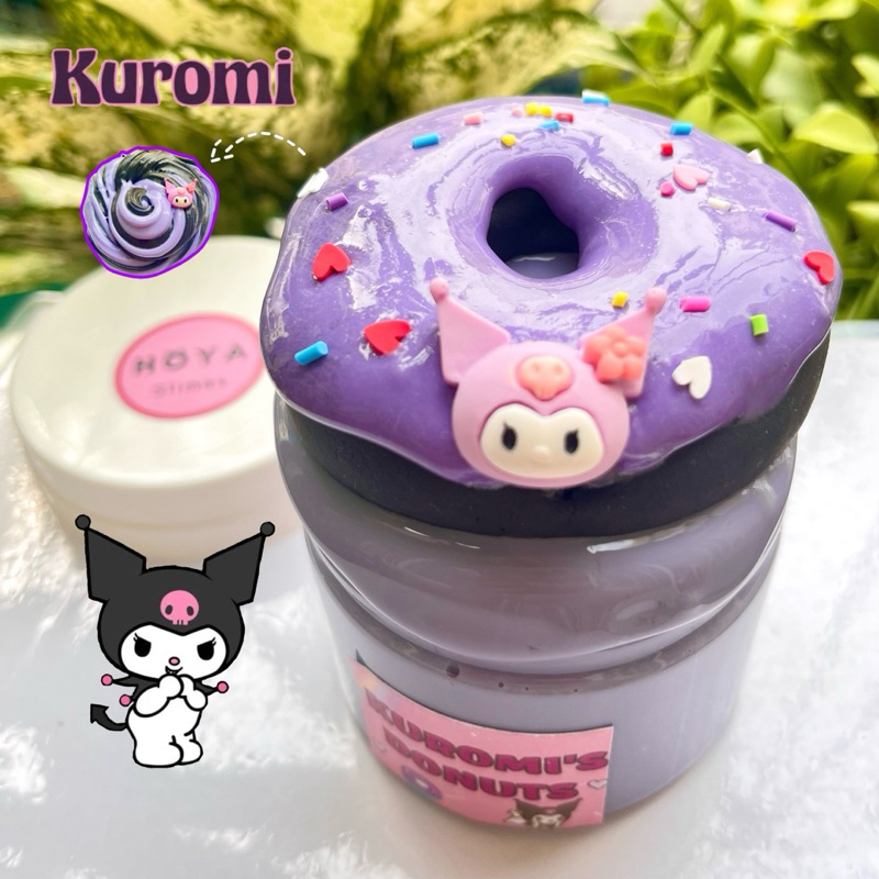 Kuromi's Donut/ DIY Slime Sanrio Kuromi/ Slime Basic Tự Trộn Màu/ Butter Slime Màu Tím Mềm Mịn Kèm C