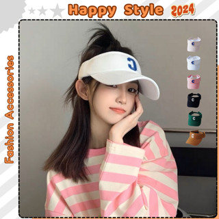 Mũ lưỡi trai Nón kết chống nắng nửa đầu tennis thêu chữ C chất kaki thể thao unisex nam nữ N118 - Happy Style